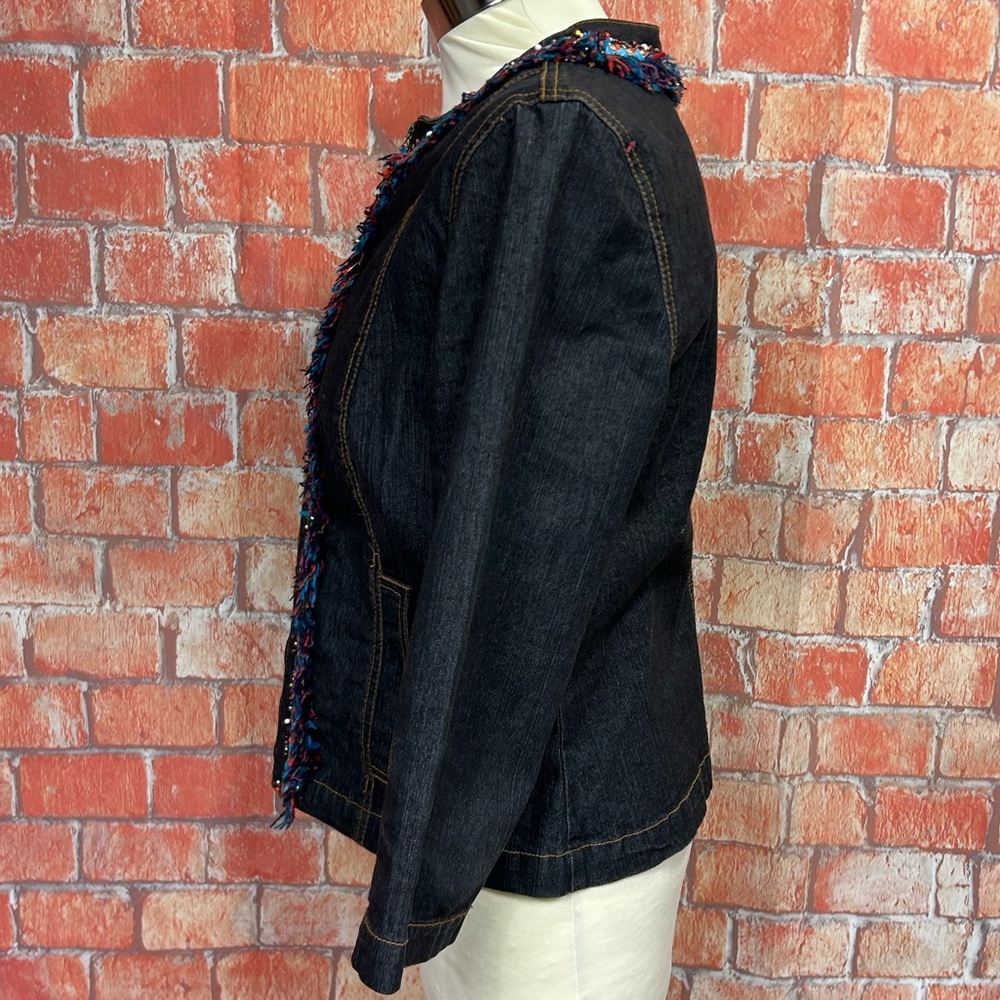 Ruby Rd Embellished Denim Jacket - Picture 3 of 7